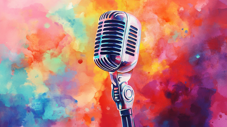 A picture of a microphone